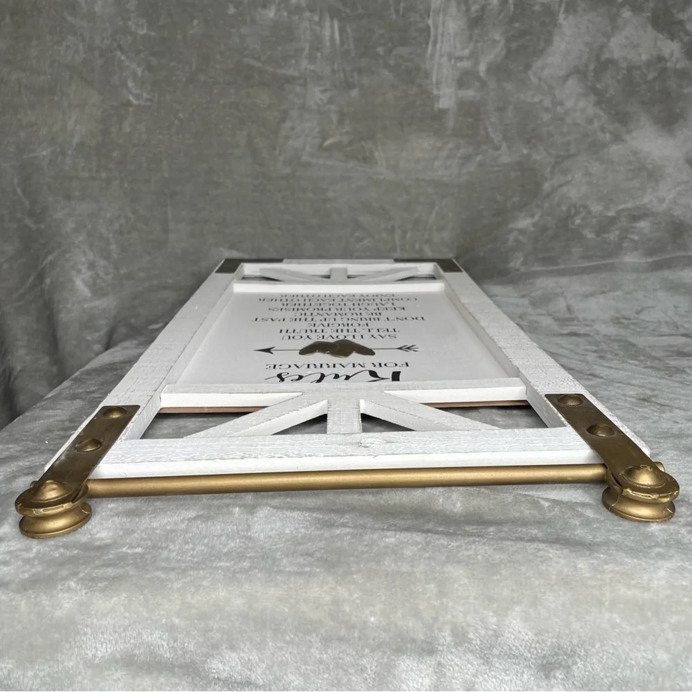 Cracker Barrel Marriage Rules Distressed Barn Door Wall Decor Farmhouse Signs